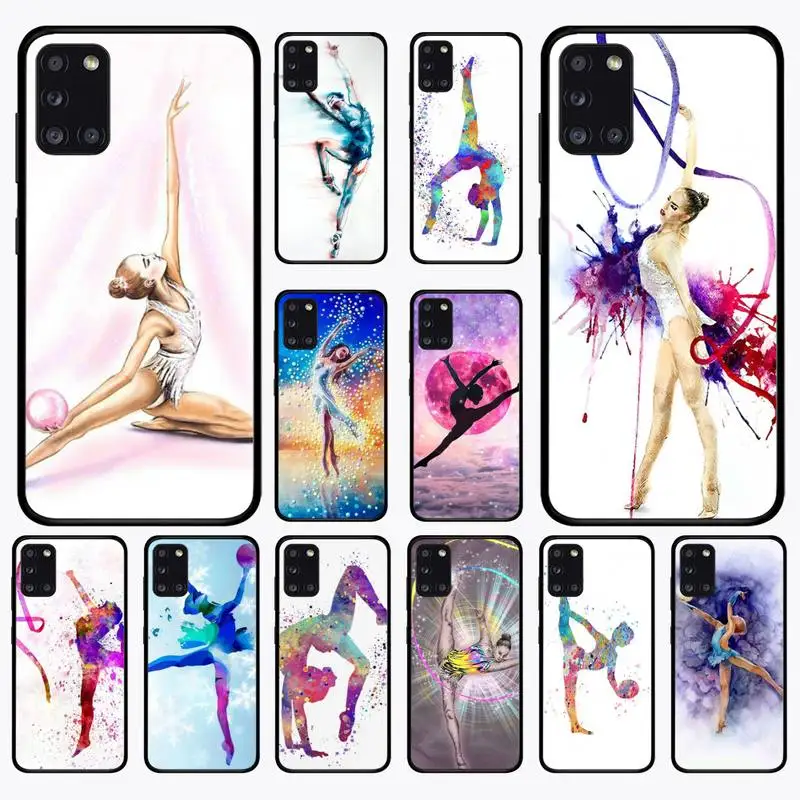 

Gymnastics water color Phone Case For Samsung A 10 11 12 13 20 21 22 30 31 32 40 51 52 53 70 71 72 73 91 13 shell