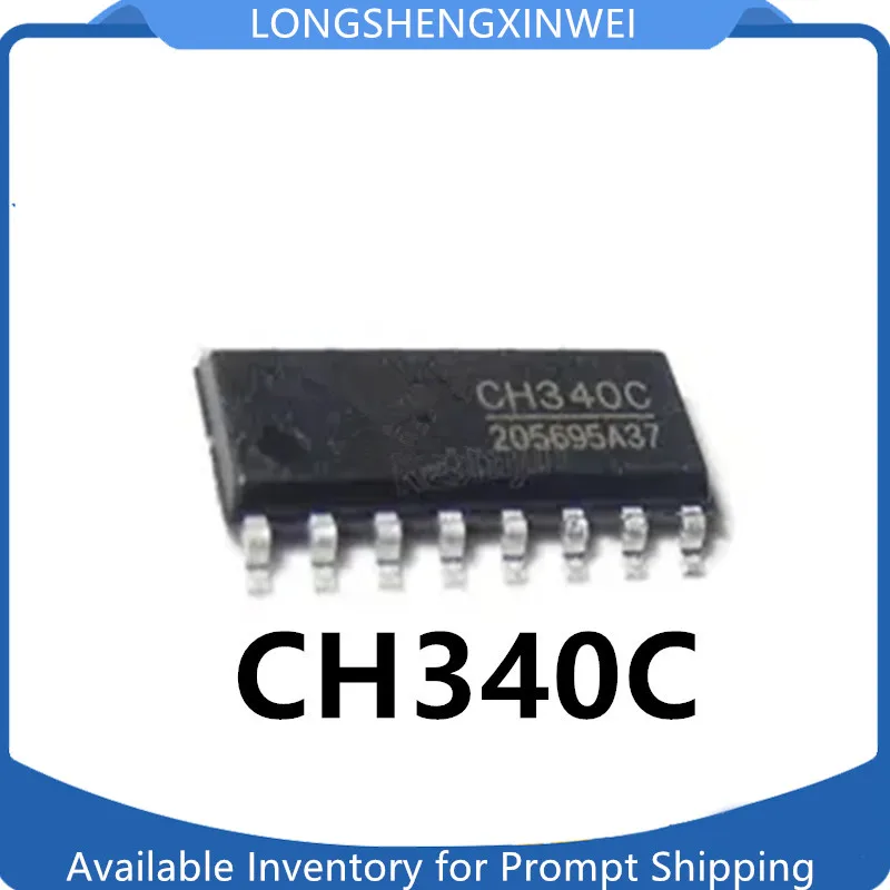 Оригинальный чип CH340C CH340 SOP-16, с USB на последовательный порт, чип IC, 1 шт.