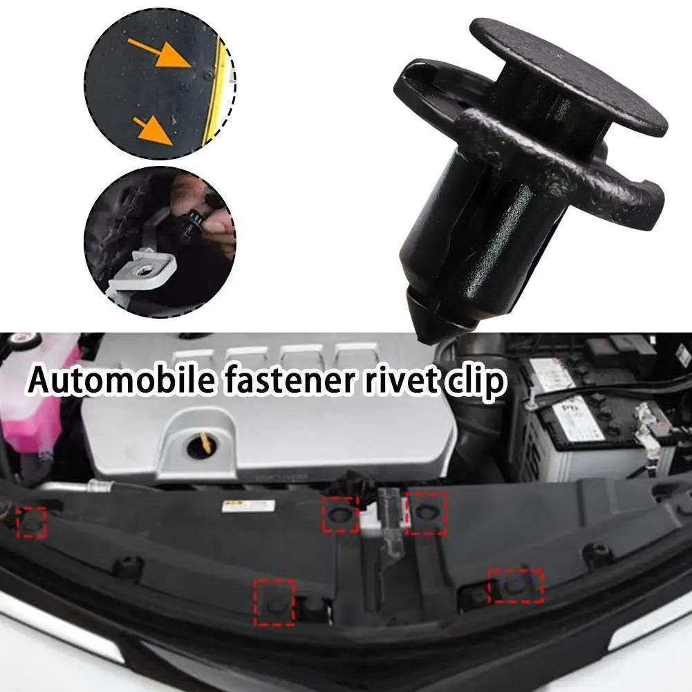 

50 шт., фиксаторы для дверей бампера автомобиля, 8 мм, диаметр 8 мм