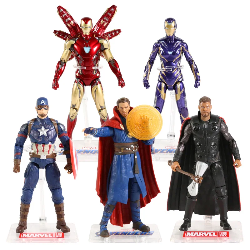 

Original ZD Toys Avengers Endgame 7" Action Fiugre Iron Man MK85 Doctor Strange Thor Captain America Virginia Pepper Potts