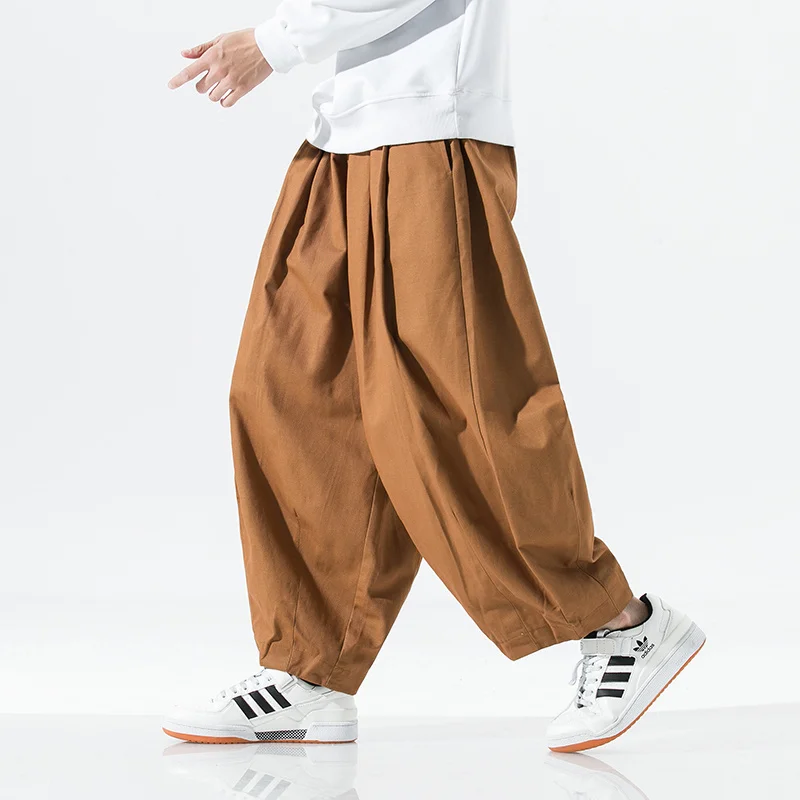 

Wide Leg Pants Men 2023 Spring Autumn Men Trousers Loose Casual Baggy Jogging Sweatpants Male Vintage Cargo Pants Oversized 5XL