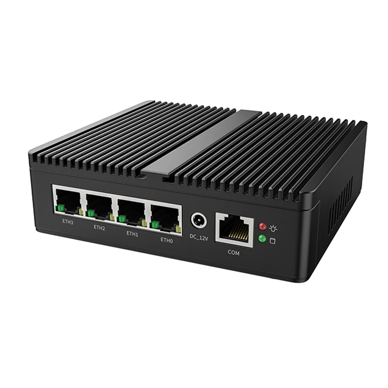 Fanless Soft Router Celeron N5105 Mini PC Quad Core 4 Intel i225 2.5G LAN 2xDDR4 NVMe HD-MI VGA pfSense Firewall Appliance ESXi