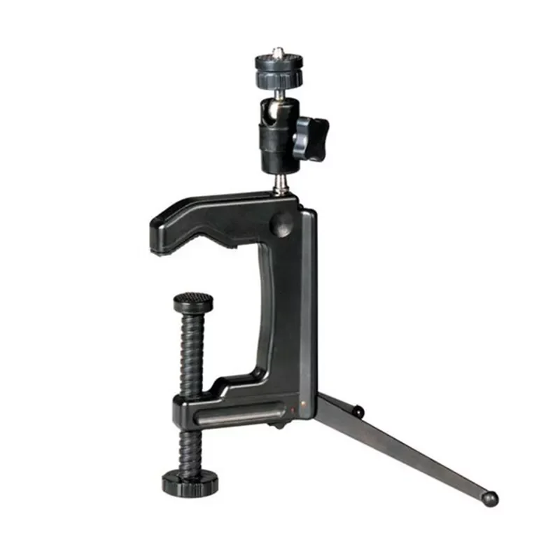 

New2022 Portable Mini Swiveling C-Clamp Tripod Stand for Camera Camcorder Tripod Accessories H-best