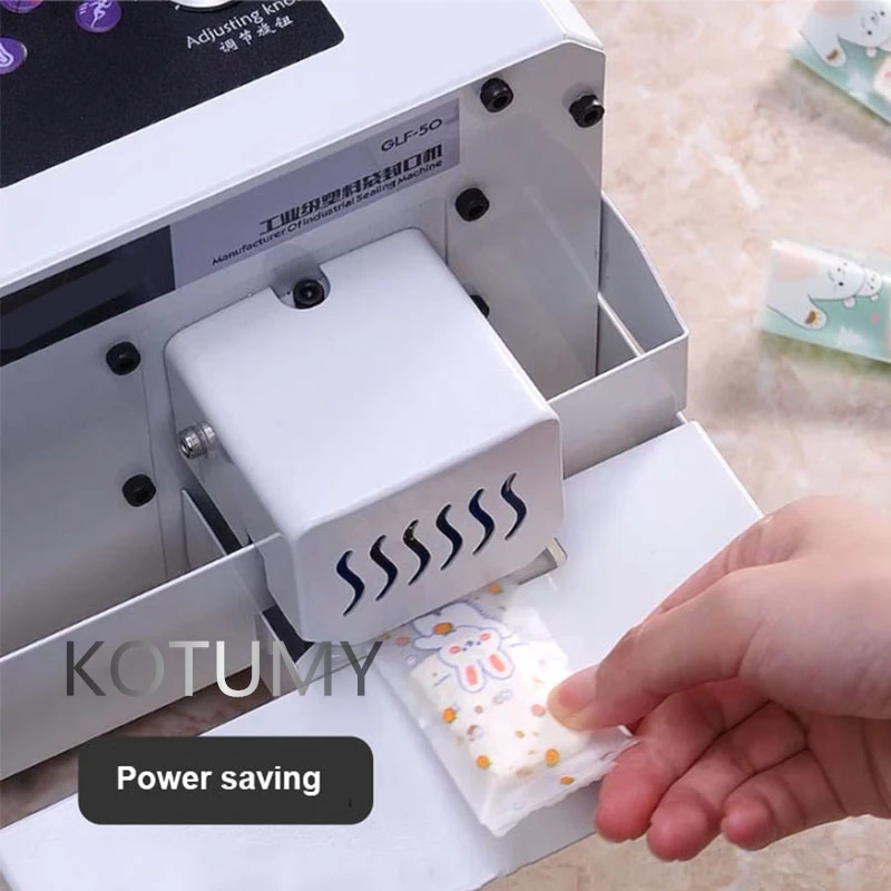 Машина для запечатывания пластиковых пакетов 220 В 110 Коммерческая автоматическая