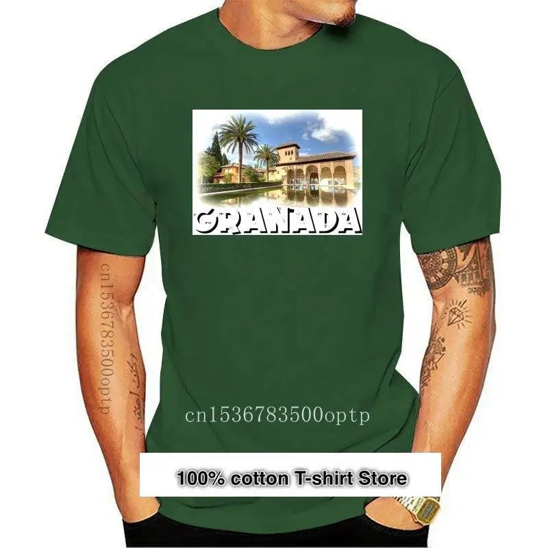 

Гранада-белая рубашка с рисунком Испании для мужчин, женщин, детей