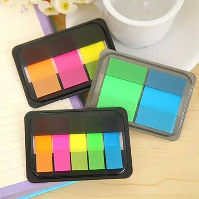 

Fluorescence Color Self Adhesive Memo Pad Sticky Notes Bookmark Marker Memo Index Flag Sticker Post Office School Supply