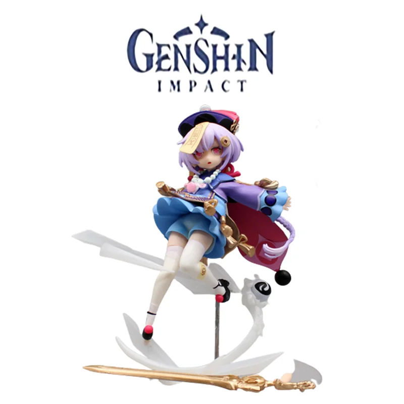 

Экшн-фигурка Genshin Impact Qiqi, реальная милая кукла Liyue, 19 см, ПВХ модель, игрушки, аниме, коллекционное украшение, подарок для детей