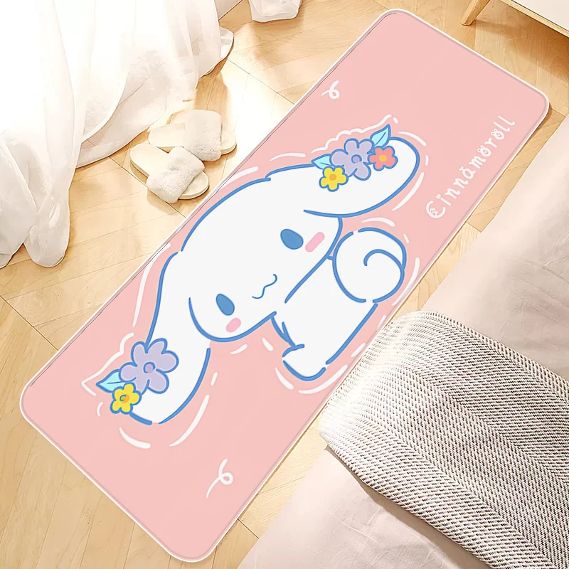 

Washable Non-slip Kitchen Rug Cinnamorol Entrance Door Mat Living Room Bedroom Mats Doormats Home Balcony Decoration Bath Carpet