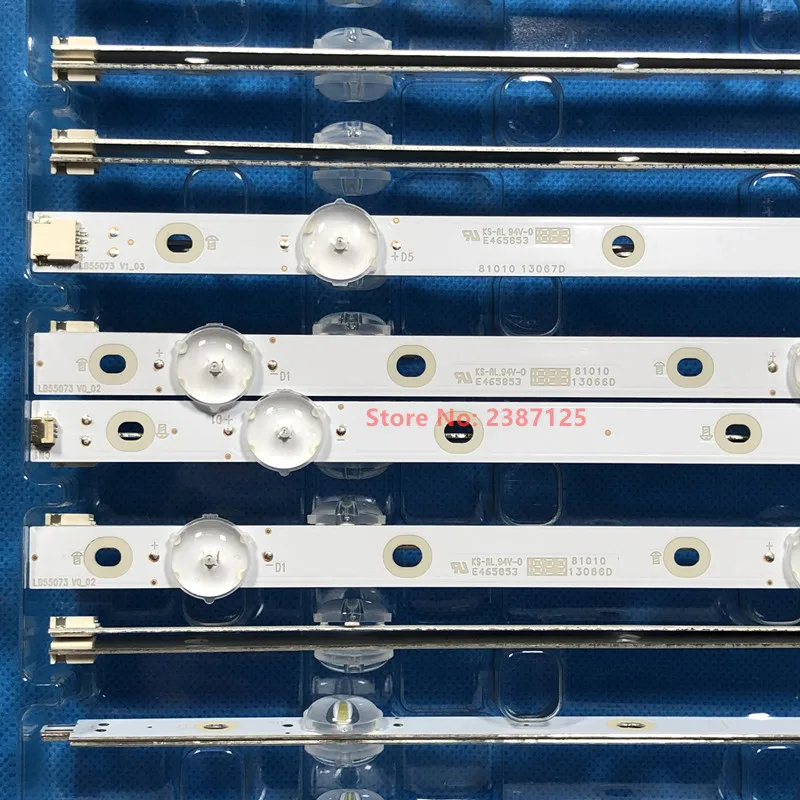Фото Светодиодная лента для LB-PM3030-GJPHP556X10AKV2-R-Y L 55PUS5672 55PUS6162 55PUS6262 5PUS6272 55PUS6412 55PUS6503 55PUS7504 T550QVN05.7 №2