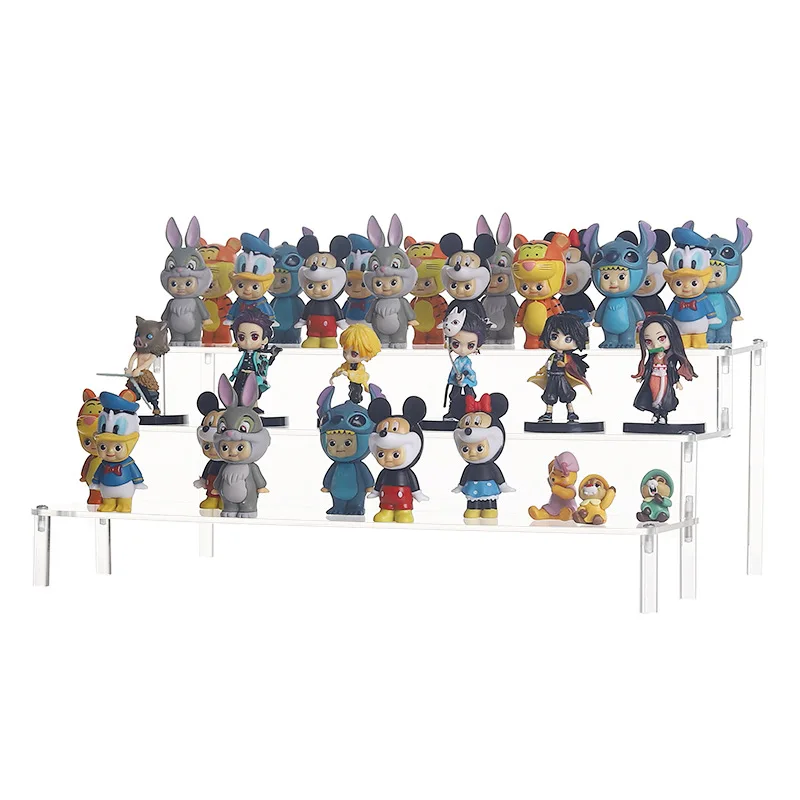 Acrylic display frame jewelry ladder frame display household doll storage watch bracelet hand string jewelry shelf