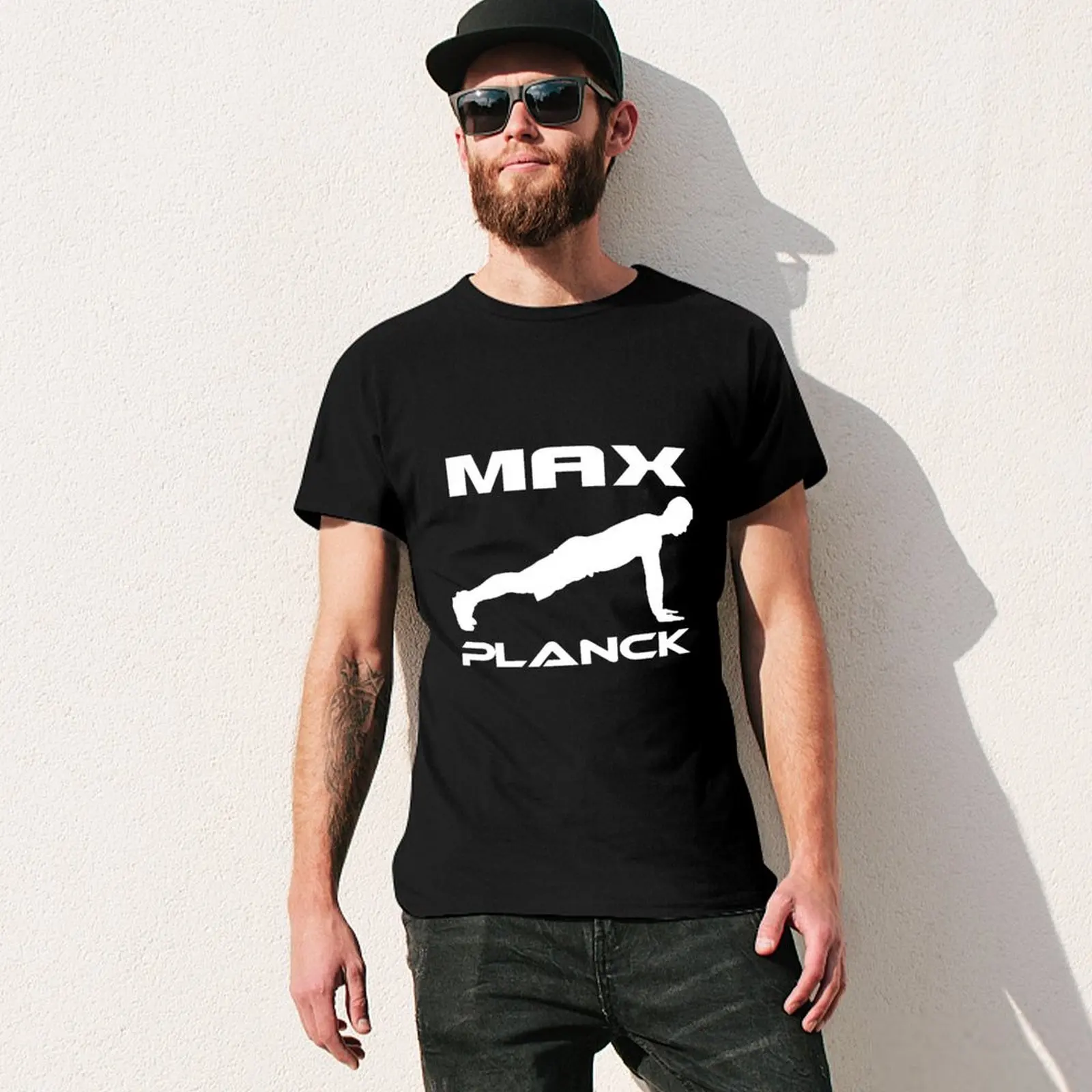 Фото Футболка MAX PLANCK, свободного кроя, повседневная, с коротким рукавом №3