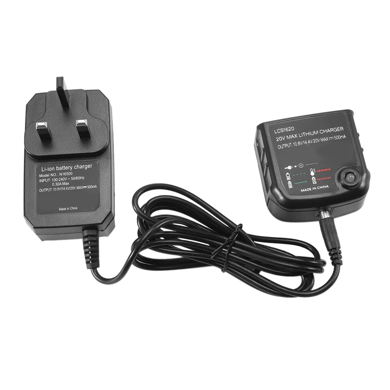 

LCS1620 Li-Ion Battery Charger for Black Decker 10.8V 14.4V 20V Model LBXR20 LB20 LBX20 LBX4020 Electric Drill UK Plug
