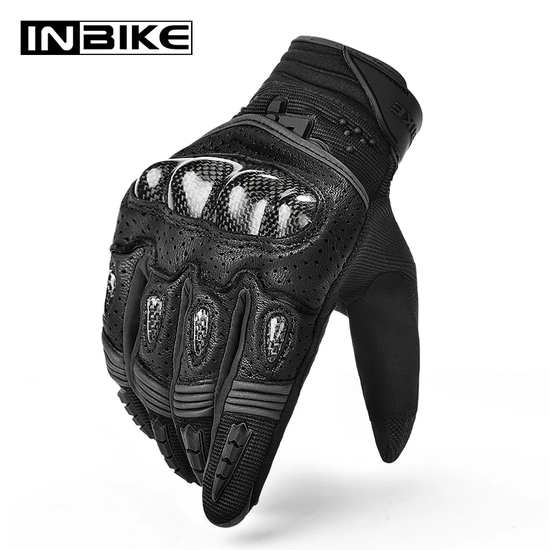 

INBIKE Full Finger Motorcycle Gloves Men Motorbike Gloves Thermal Cycling Men's Motorcyclist Gloves Bike for Motor Accessories