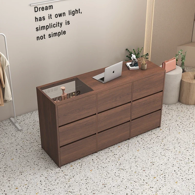 Настраиваемая стойка регистрации для парикмахерской офисная спа-шкаф салон