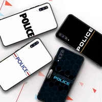 maiyaca police symbol phone case for samsung a51 a30s a52 a71 a12 for huawei honor 10i for oppo vivo y11 cover
