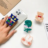 ins superman monster phone holder griptok creative cartoon paste foldable phone grip for iphone samsung xiaomi phone accessories