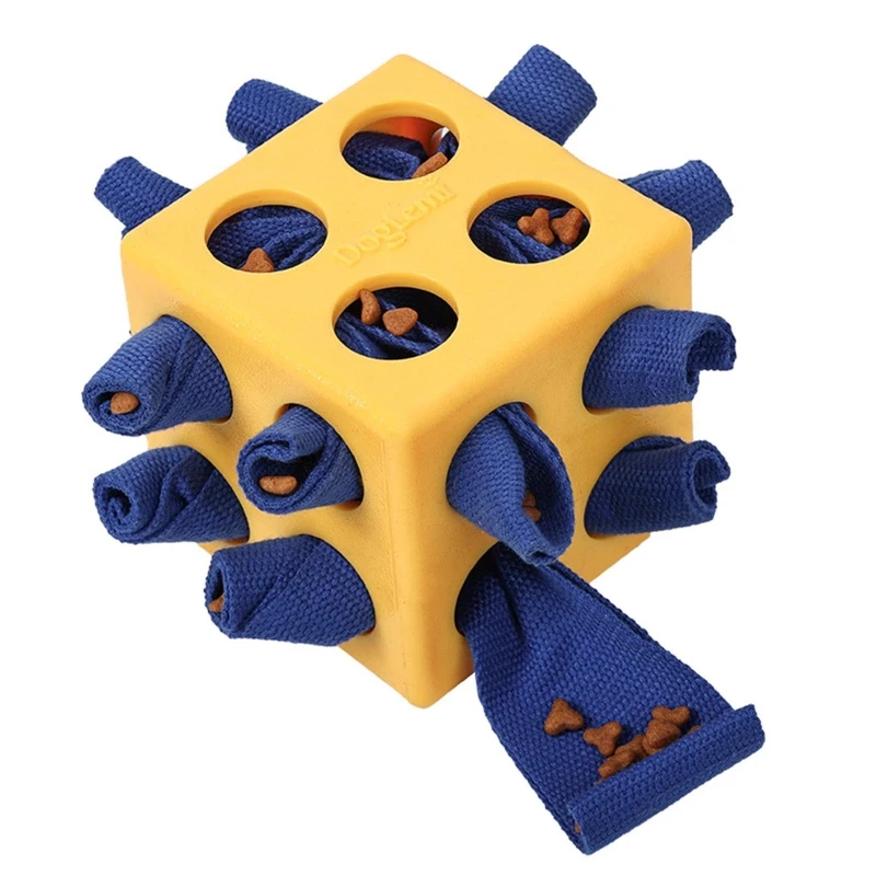 Нюхающий кубик для собак игрушка медленного кормления и сбора пищи тренировки