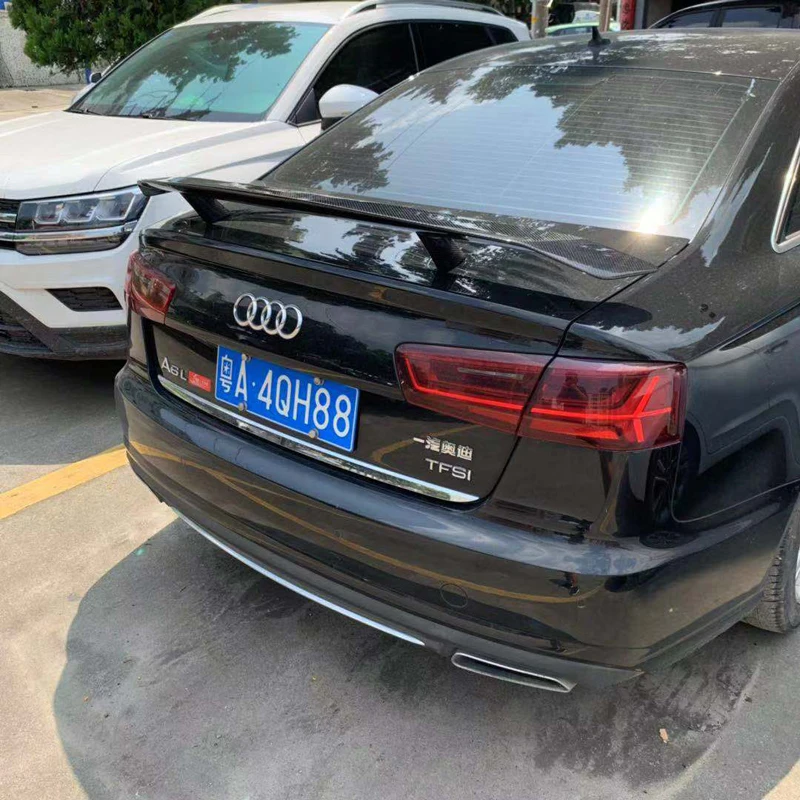 C7 A6 Спойлер GT Style Carbon Fiber Spoiler Заднее крыло багажника для Audi C7/4G 2012 - UP Подходит
