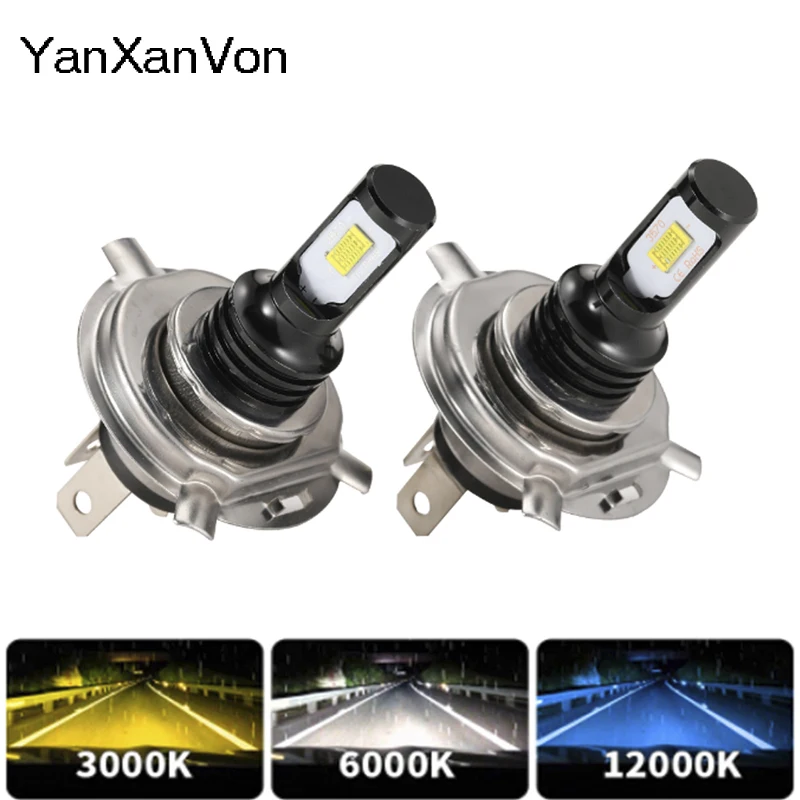 

2Pcs H7 Super Bright 110W LED Headlight Fog DRL Bulbs High/Low Beam 6000K White H4 H8 H9 H11 9005 9006 Lamps For Car 12V 6000K
