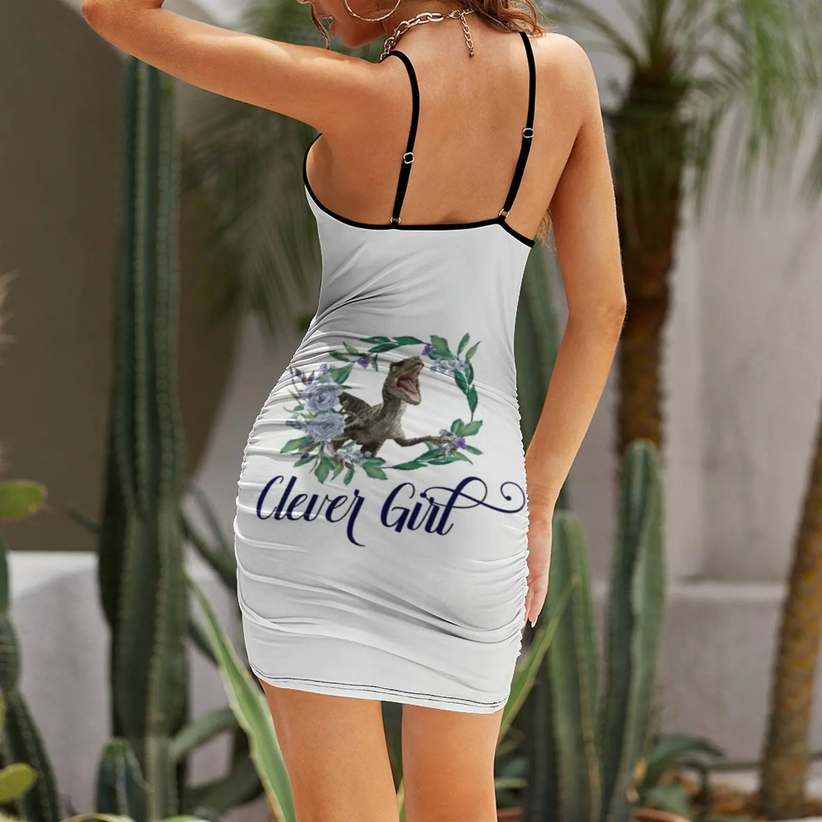 Платье Clever Girl Velociraptor голубое