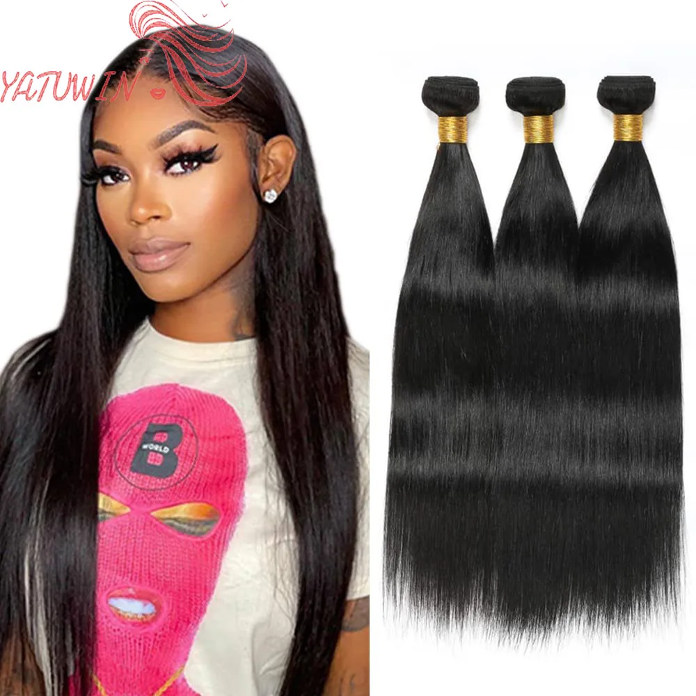 Brazilian Remy Hair Grade 7a Human Hair Weaves 3 Bundles Straight Hair