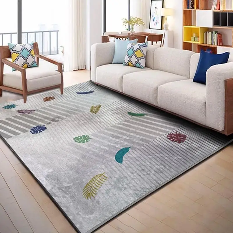 

Geometric Printing Rug Living Room Bedroom Non-slip Carpets Nordic Modern Minimalist Carpet Bedside Mat Home Decoration Rugs