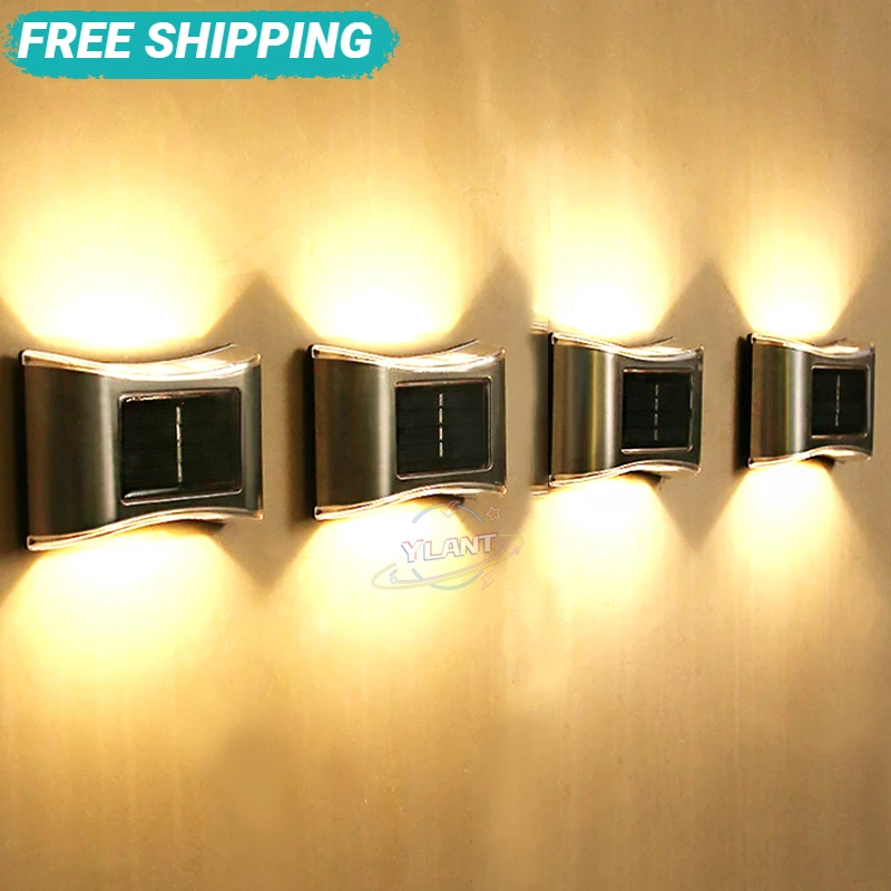 

Solar LED Wall Lamp Outdoor Waterproof Wall Light for Balcony Patio Courtyards Fence Lamps Garden Decor Solar Outdoor Wall Light