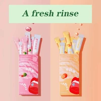 20pcsbox mouthwash fresh breath oral cleansing care disposable bag mouthwash watermelon and orange flavored mouthwash