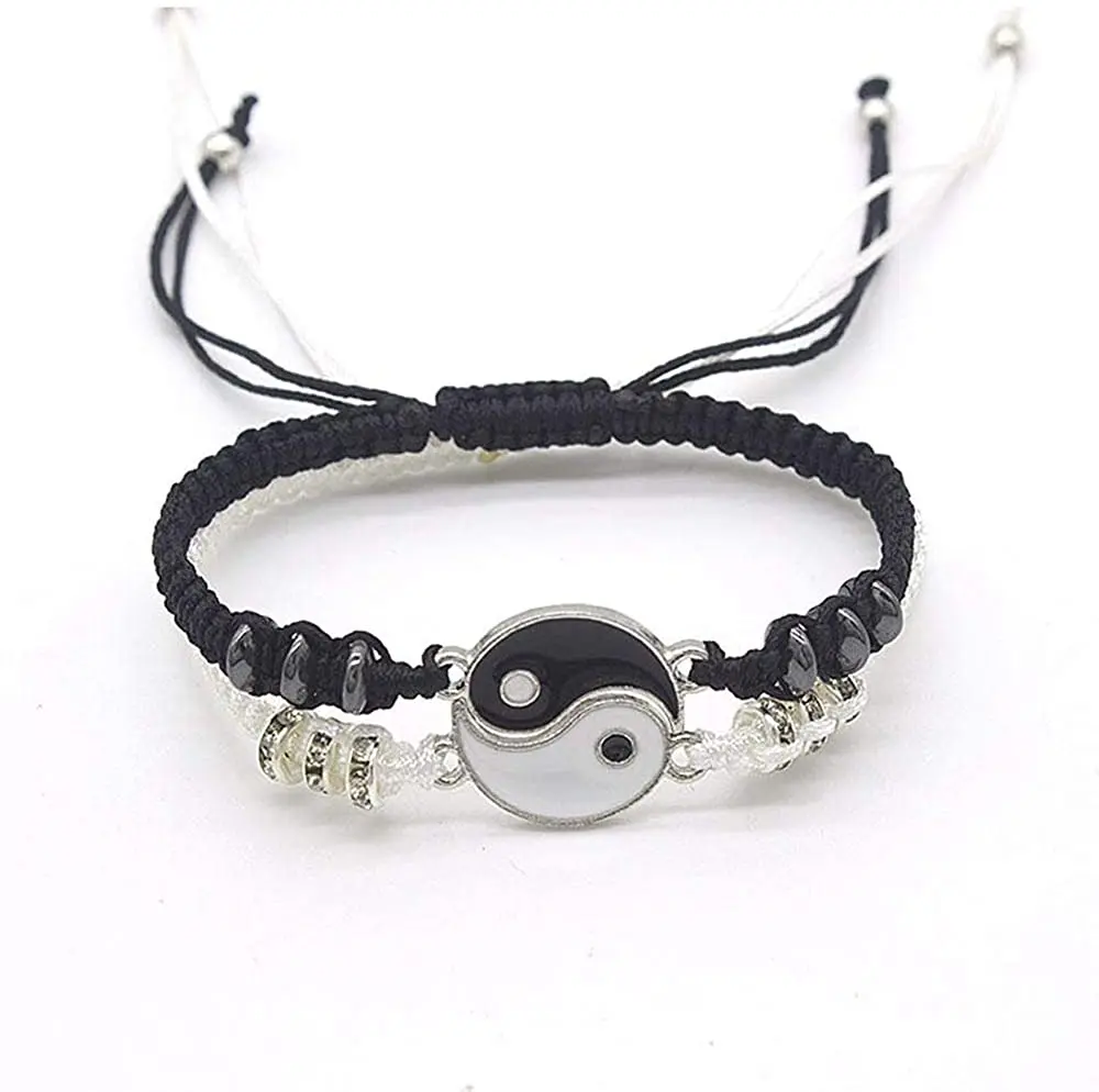 2 шт./компл. Yin Yang восемь триграммов браслетов Taiji Lover's для подходящих Инь Янь