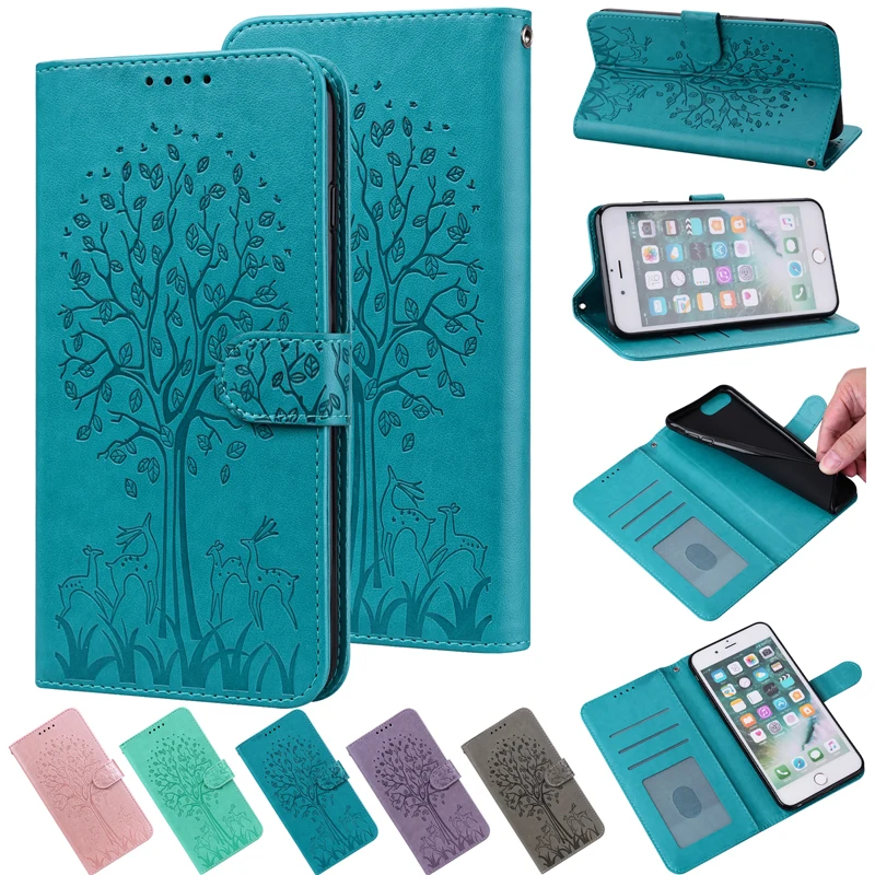 

For OPPO A16 A32 A33 A53 A54 Emboss Flower wallet case For OPPO A53S Magnetic Wallet Flip Leather Case