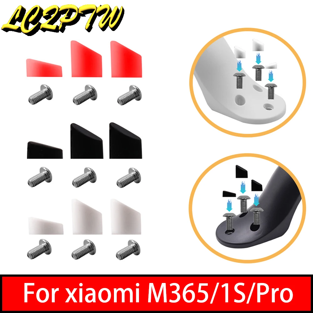 

1Set Scooter Rear Back Fender Mudguard Screws Rubber Cap Screw Plug Cover For XIAOMI MIJIA M365 Pro 1s Electric Scooter Parts