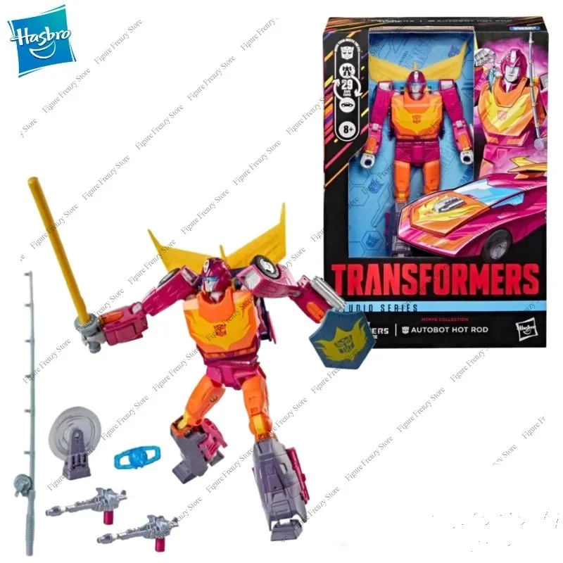 Фото Специальное предложение: Новая оригинальная коллекция Hasbro Transformers MTMTE - Hot Rod SS86 The Movie Voyager Class, фигурки для игр и коллекционирования №2