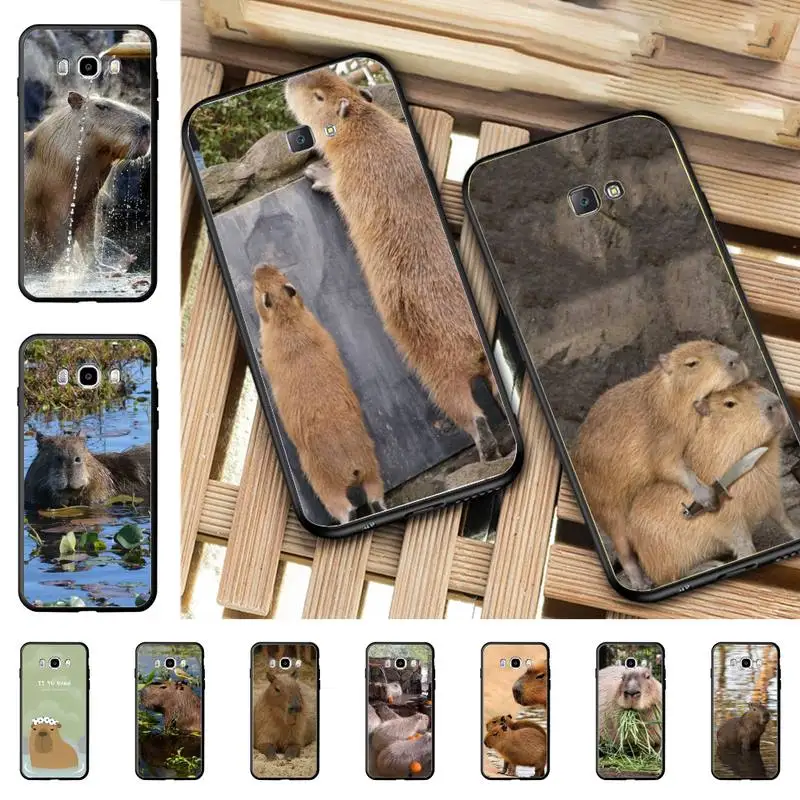 

Animal Funny Capybara Phone Case for Samsung J 2 3 4 5 6 7 8 prime plus 2018 2017 2016 core