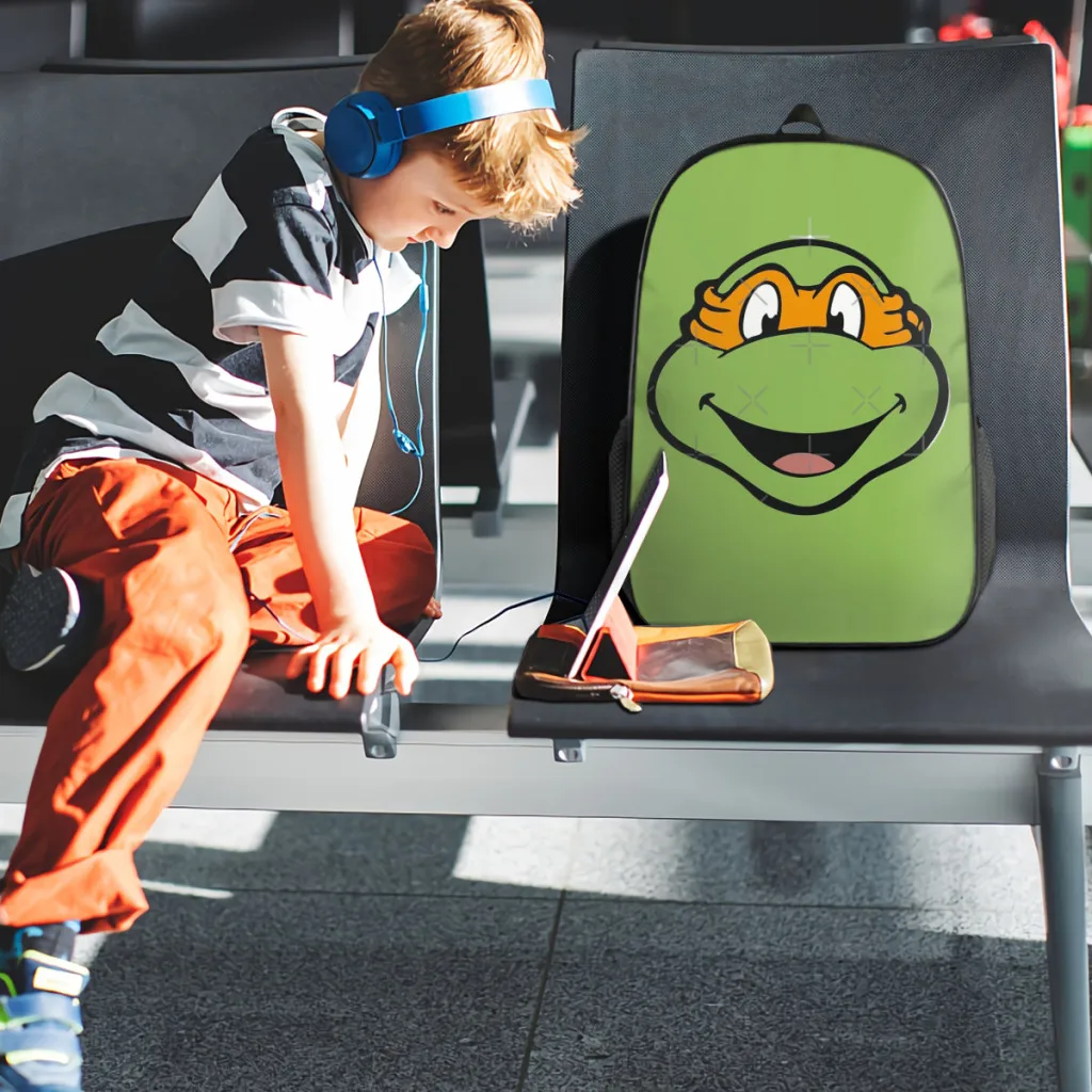 Школьный рюкзак Черепашки-ниндзя Микеланджело для детей большой вместимости