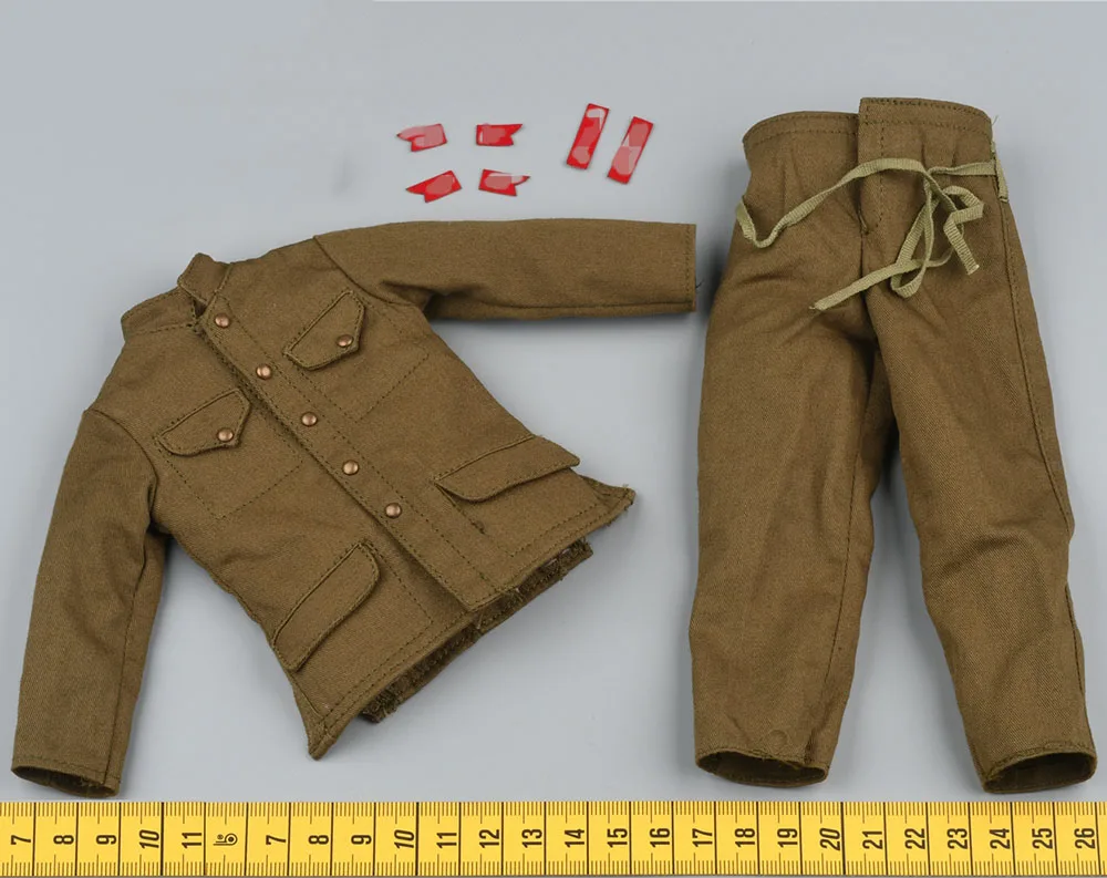 

1/6 UJINDOU UD9013 WWII Series The British Commando Of Year 1944 War Dress Suit Tops Pant With Badge Rank Stripes For Collect