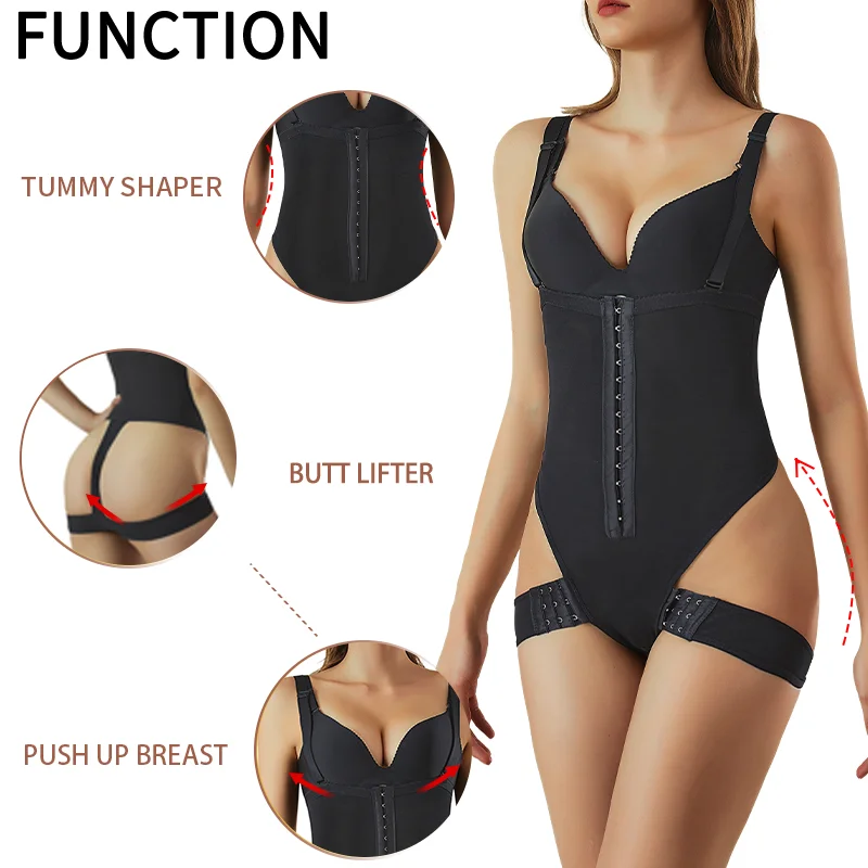 Butt Lifter Tummy Thong Control Panties Booty Enhance COMFREE Underwear Body Shaper Waist Trainer Corset Body Shapewear Oversize