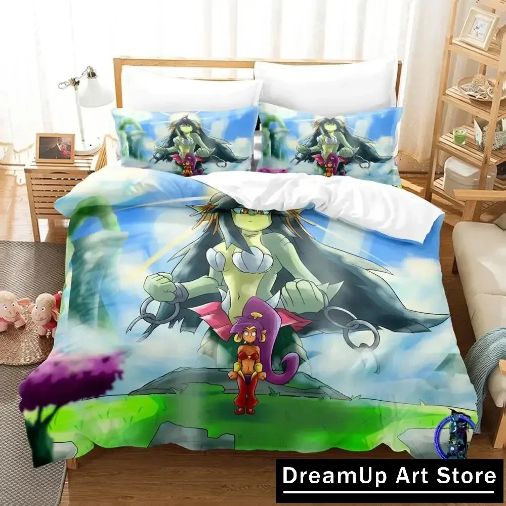 Фото Комплект постельного белья Shantae Half-Genie Hero, пододеяльник, покрывало на кровать с наволочкой, двуспальный, королевский размер, домашний текстиль для мальчиков и взрослых №1