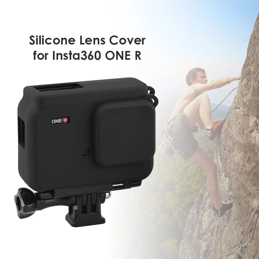 

Lens Cap Cover Portable Lightweight Silicone Quick Release for Insta360 One R Dual Lens 360 Mod Camera Decoration