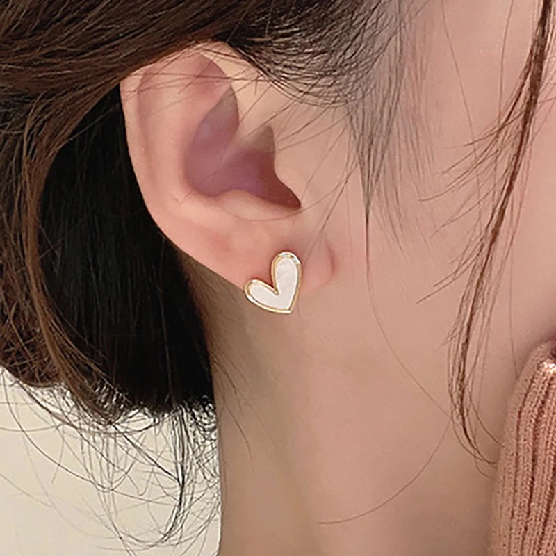 Женские серьги-гвоздики FOXANRY модные корейские милые маленькие и простые серьги в