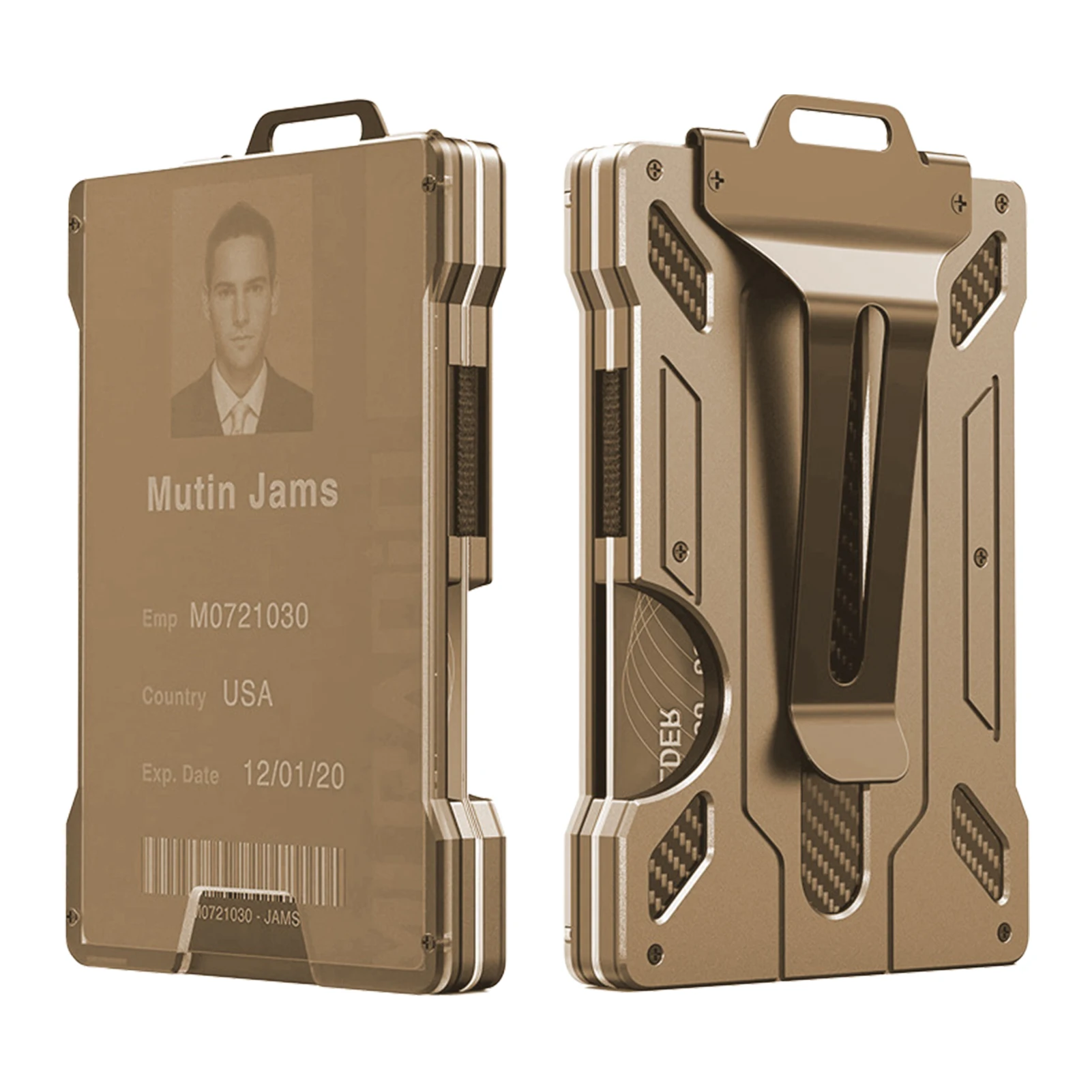 

Metal Card Holder Aluminum Alloy Wallet Slim Metal Cardholder ID Credit Card Clip For Men Women Business Card Holder Protector