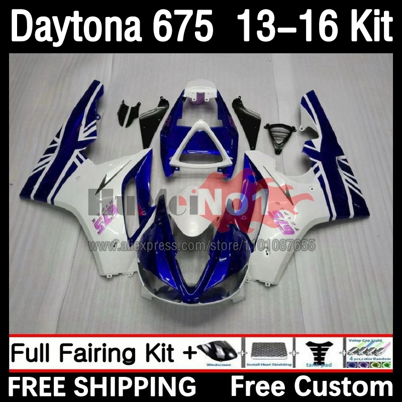 

OEM Fairing For Daytona 675 13 14 15 16 Bodywork 47No.2 Daytona675 Daytona 675 2013 2014 2015 2016 Full Bodys Kit Pearl White