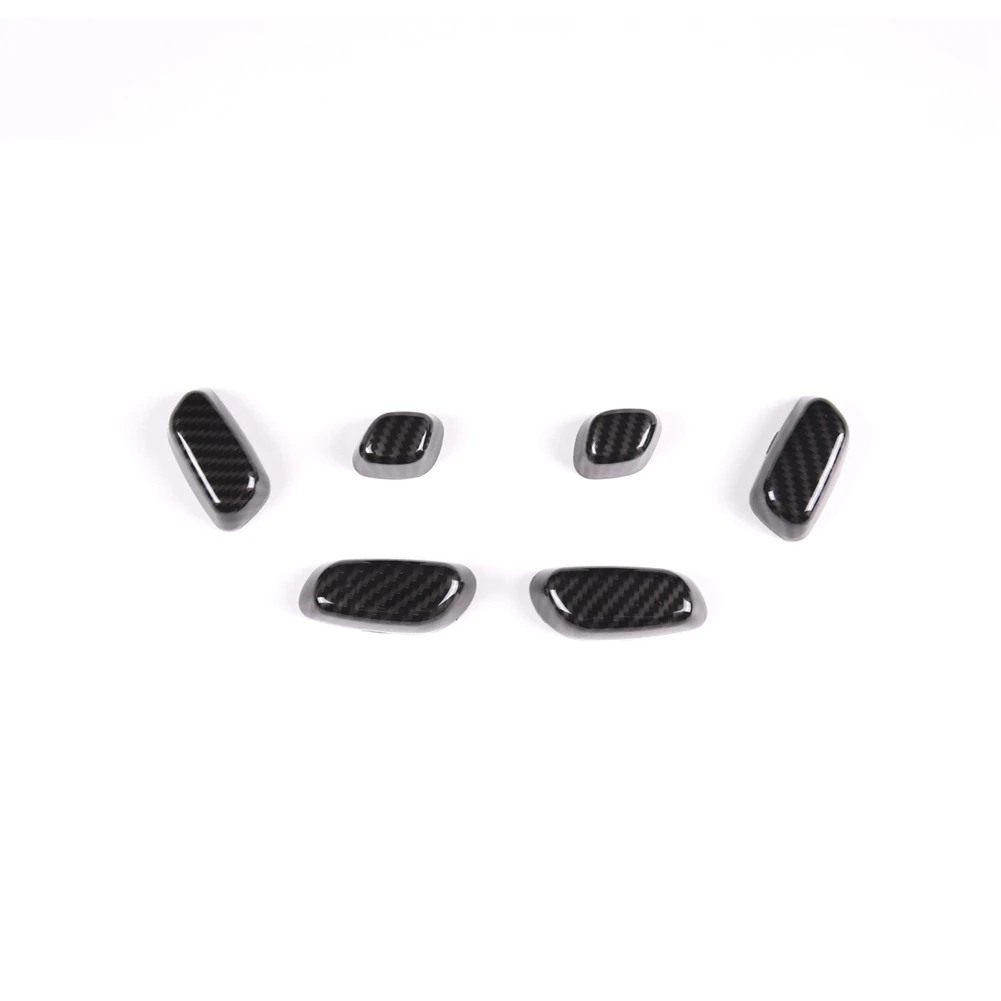 

Car Carbon Fiber Interior Front Power Seats Adjustment Switch Cover