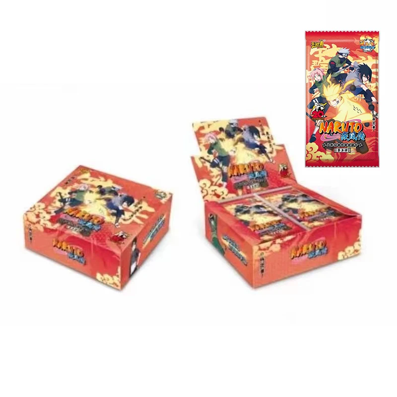 

Wholesales 12/24/48BOX Naruto Collection Cards Kayou Booster Box Uzumaki Uchiha Anime Playing Game Cartas Christmas Gift
