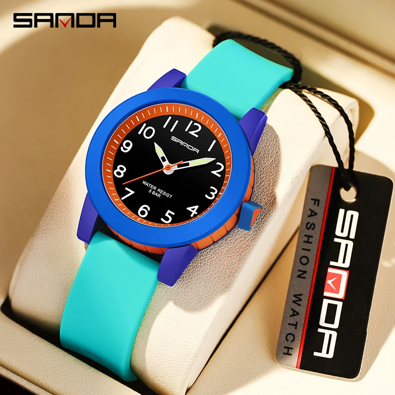 SANDA Brand Couple Quartz Watch Luxury Fashion Women Watches Simple Sports Waterproof Man Watch Original Design reloj mujer