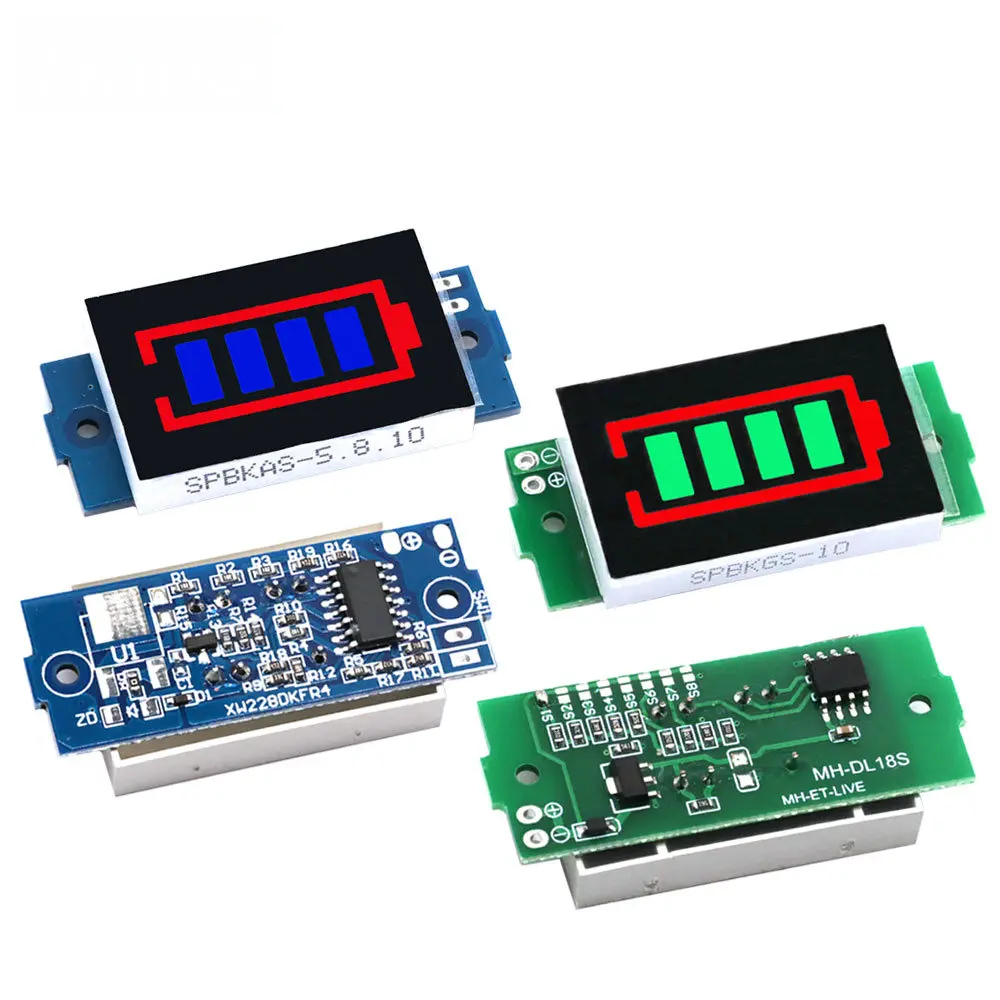 Индикатор емкости одного литиевого аккумулятора 3 7 в дисплей 4 2 1-8S 1S/2S/3S/телефон