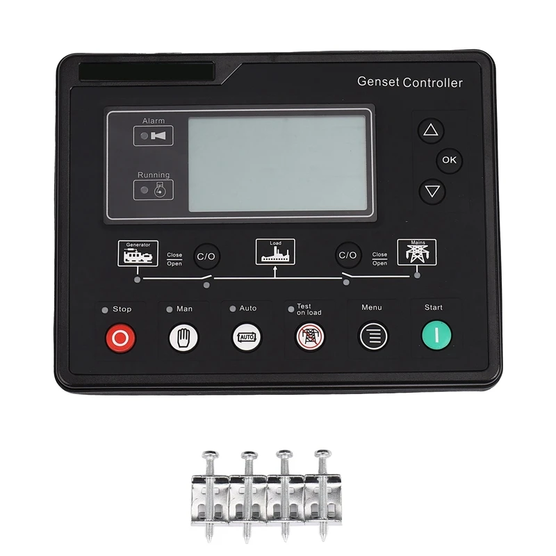 Set Controller Lcd Automatic Start Genset Ats Control Box Te