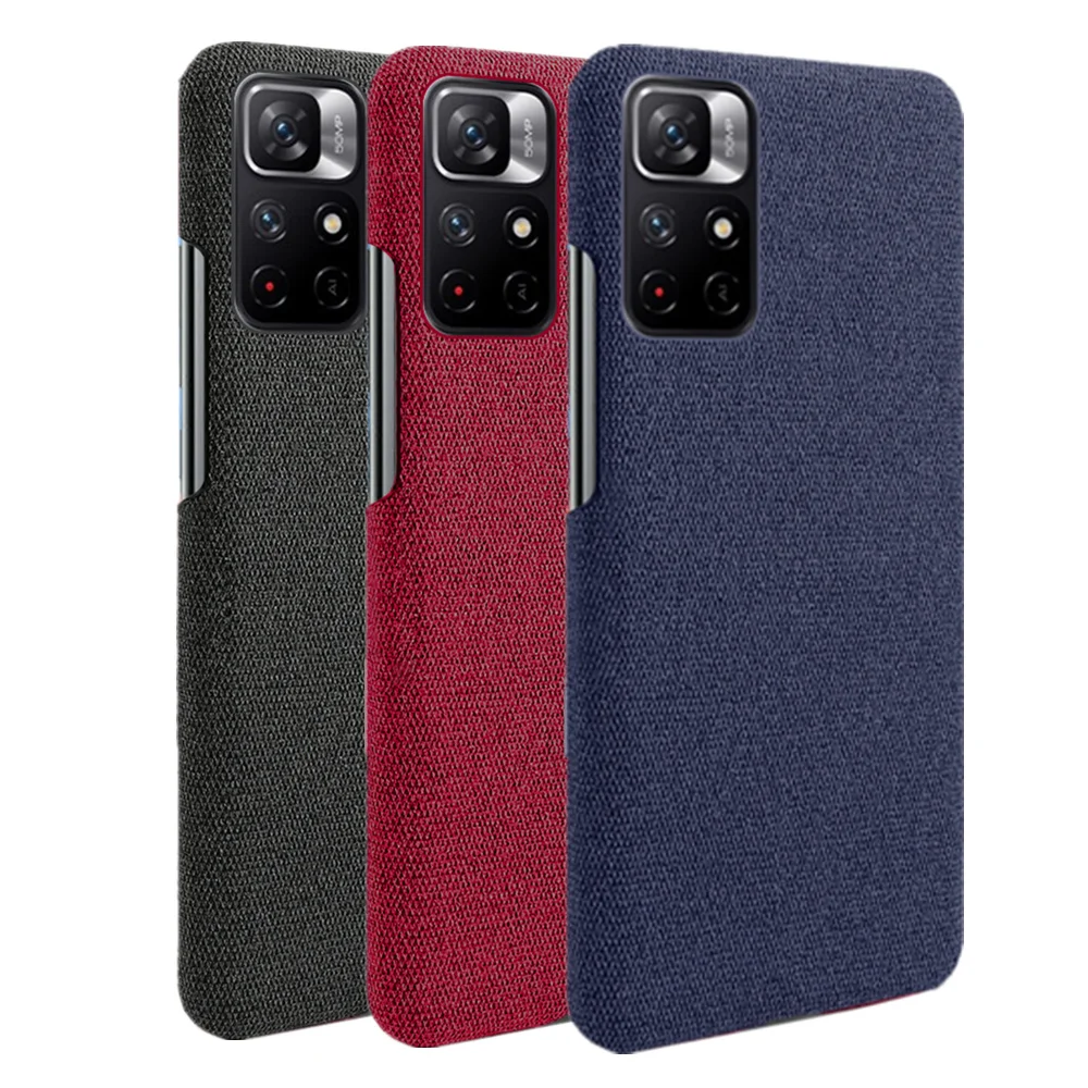 

Poco M4 Pro For Xiaomi Poco M4 M3 M2 Pro Funda Luxury Cloth Texture Fitted Phone Case For Redmi Note 11 10 X 5G 9 Pro 10S 9T 9S