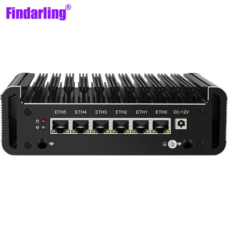 Intel CPU J6412 /J6413 Six-network Port I226 2.5G Soft Routing Mini-host Industrial Automation/Retail/Smart City Pfsense Router