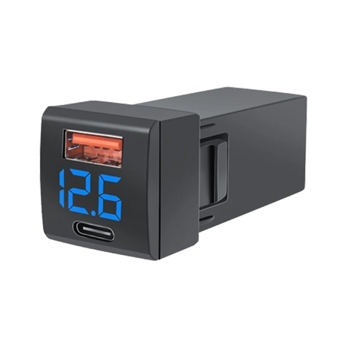 

Автомобильное мини-зарядное устройство 12-24 В QC3.0 USB + PD Type-C, адаптер питания для быстрой зарядки с проводом 23x23 мм для нового Toyota