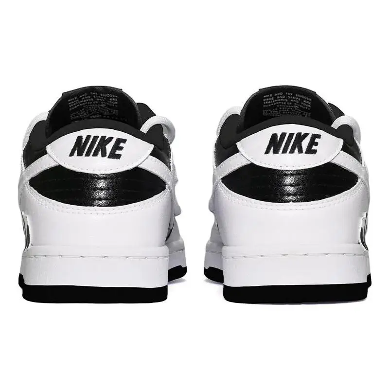 【Настроить】Nike Dunk Обувь для скейтбординга Мужские низкие черные/белые кроссовки